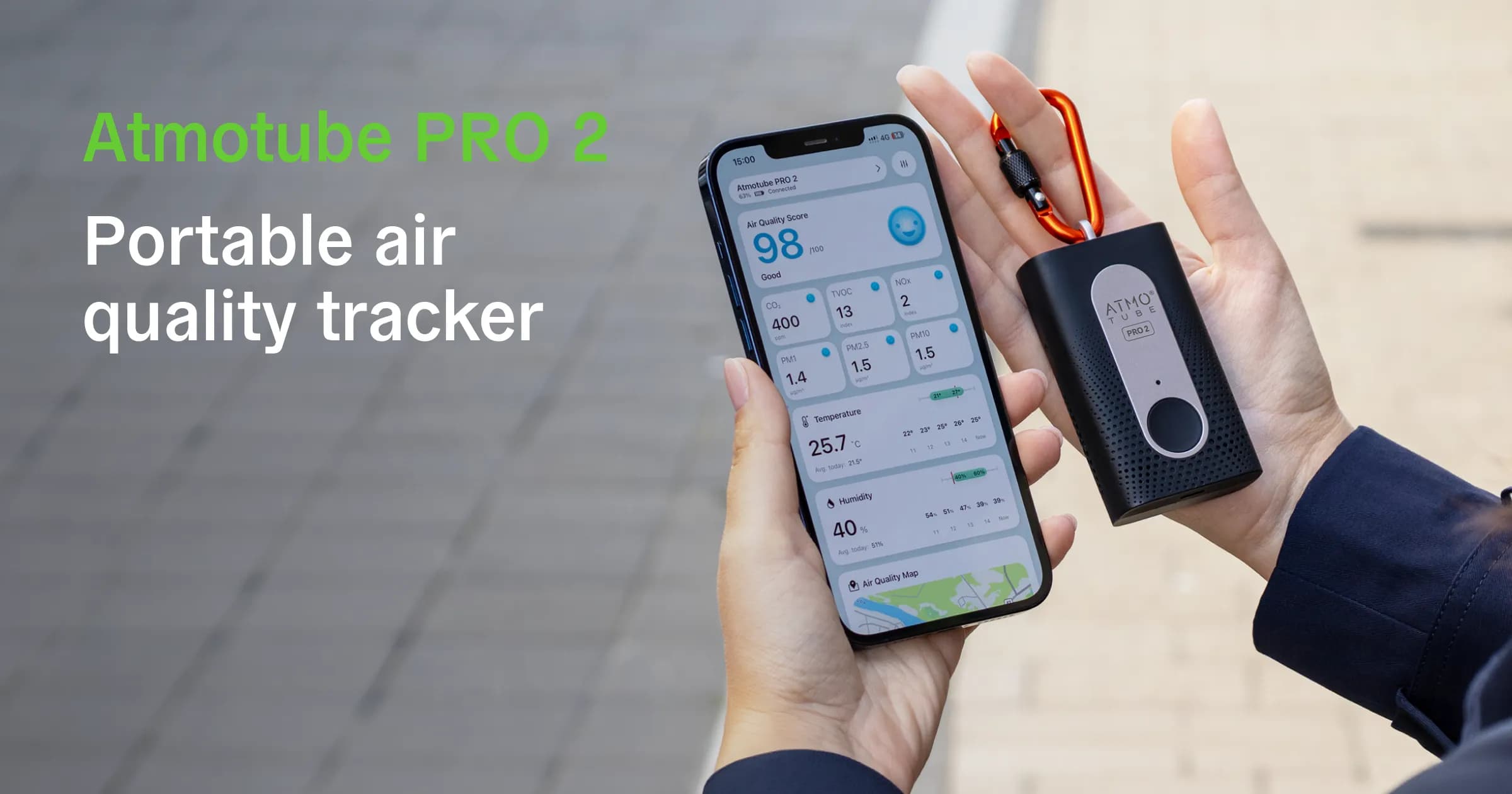 Sensirion inside: Atmotube PRO 2 Air Quality Tracker