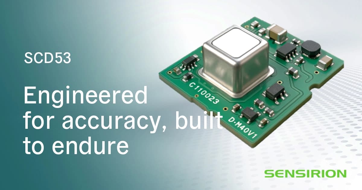 Engineered for accuracy, built to endure: Sensirion announces highly intrinsically stable CO₂ sensor